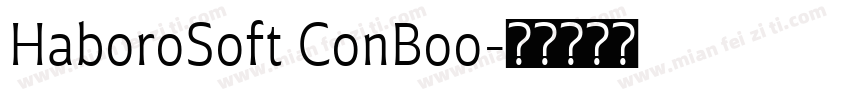 HaboroSoft ConBoo字体转换